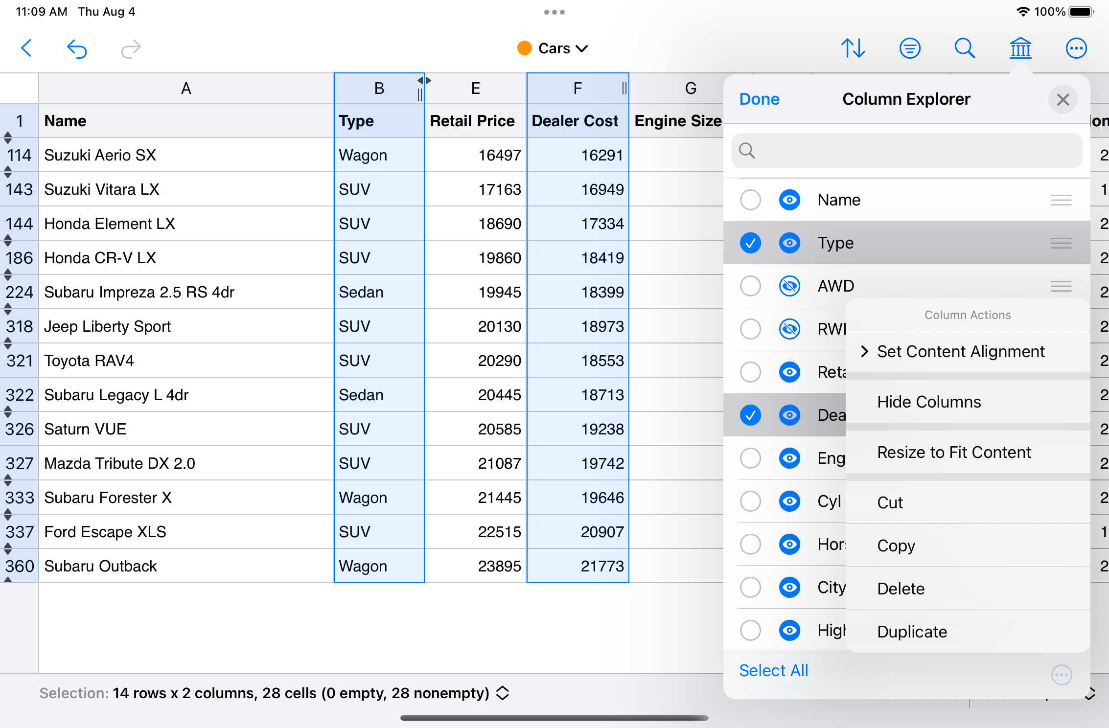 CSV Editor Pro 27.0 for ipod download